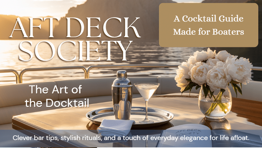 Elegant cocktail guide for boaters