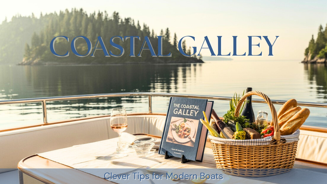 Dining setup on a boat deck