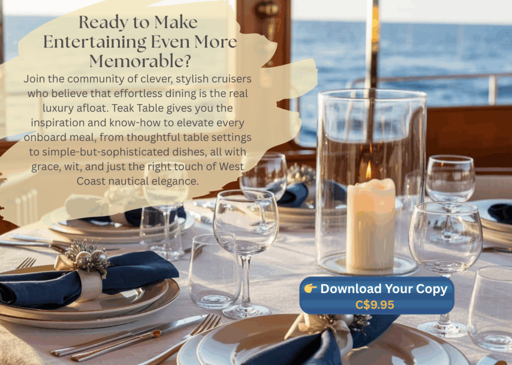 Teak Table: Elegant Entertaining on Your Boat 2 Copy of Landing Page Teak Table 2