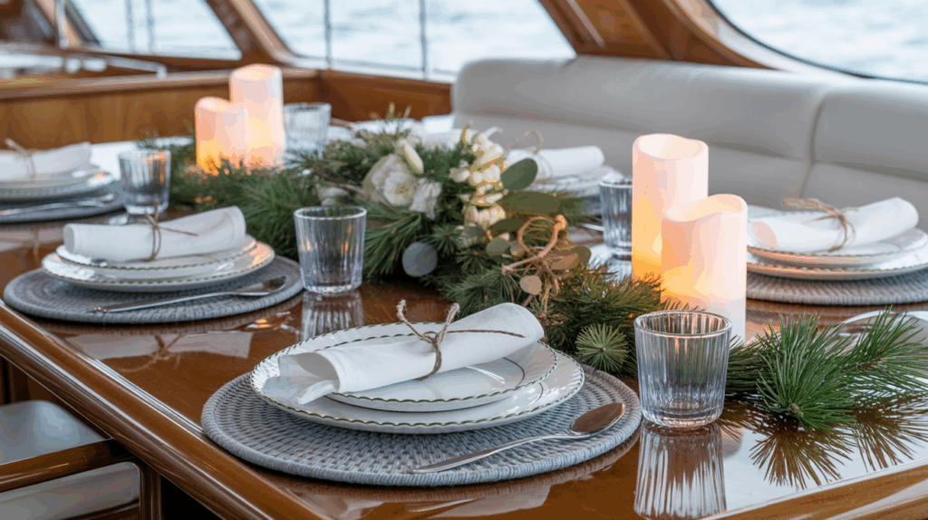Setting a Holiday Table Afloat 6 Nordic Afloat