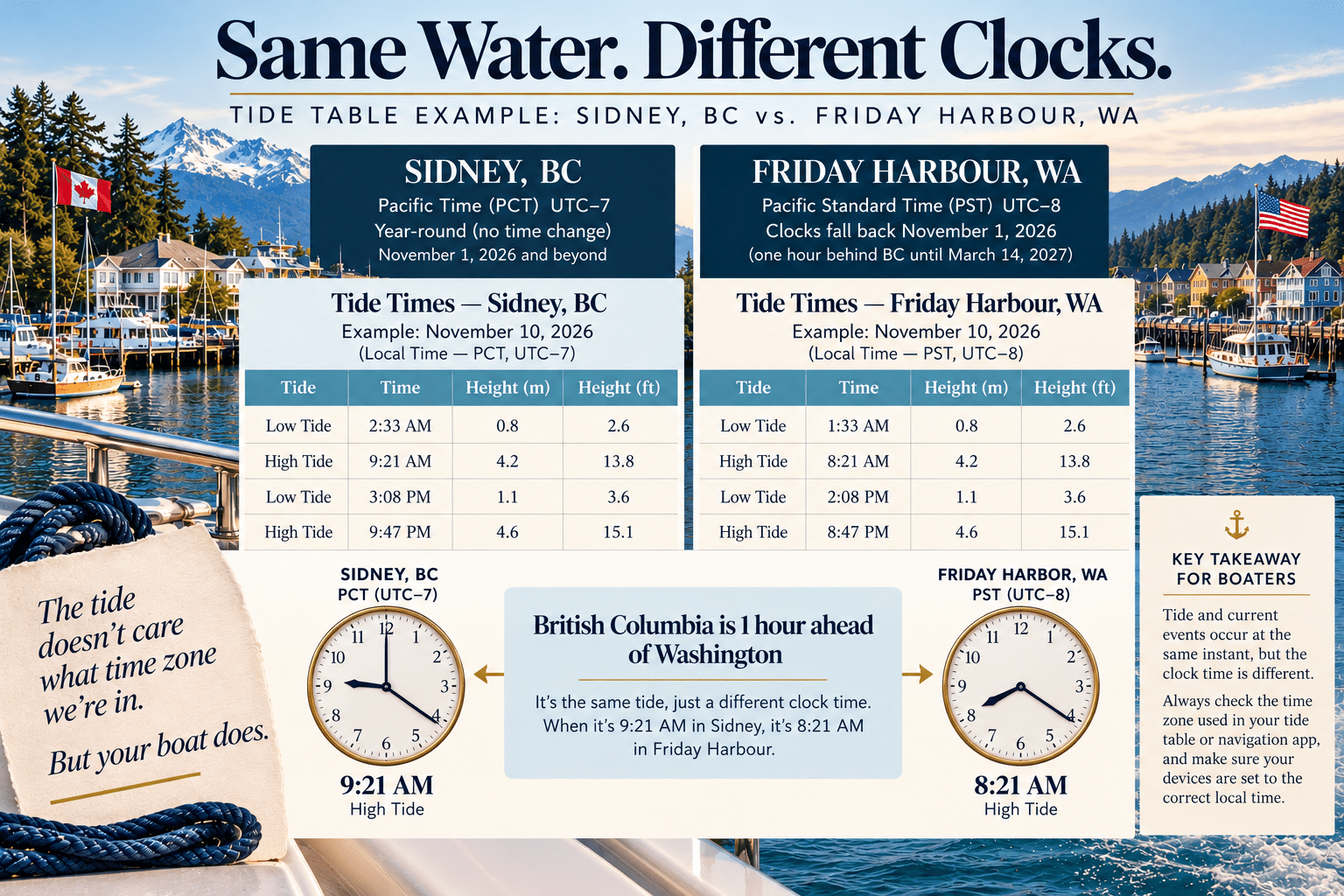 What BC’s New Time Zone Means for Boaters