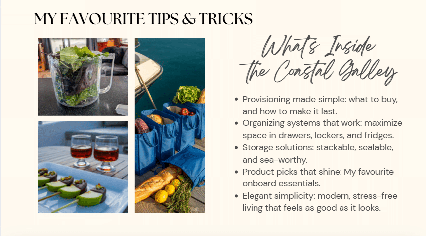 Tips for coastal provisioning and organization