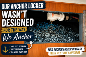 Anchor locker with chain and upgrade